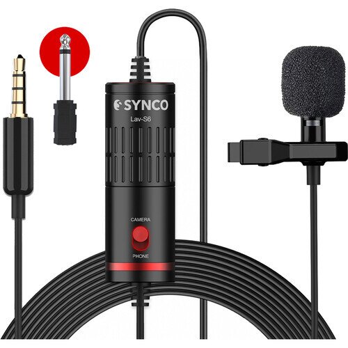 SYNCO Lav-S6 Omnidirectional Lavalier Microphone