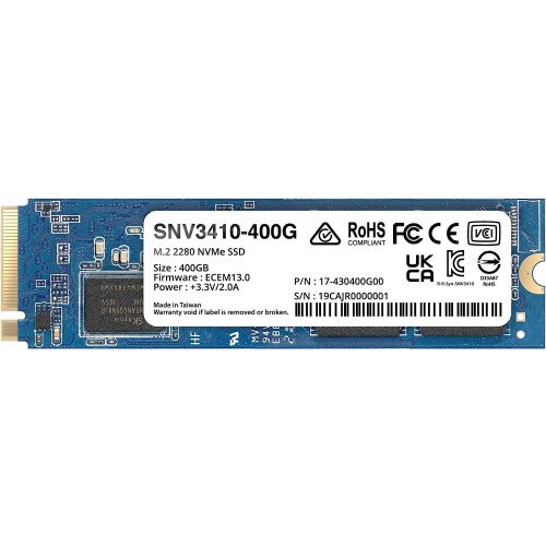 Synology SNV3400 Series M.2 NVMe SSD - 400GB - M.2 2280