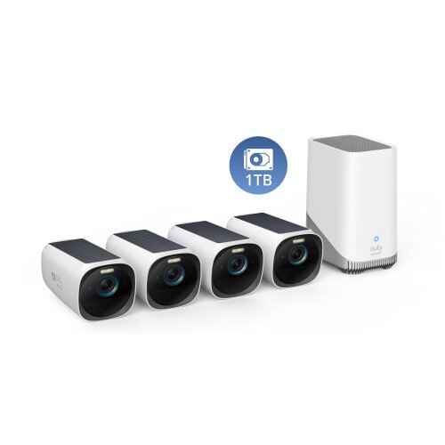 eufy Security S330 eufyCam 3 Camera - 4 Cam-Kit +1TB HD