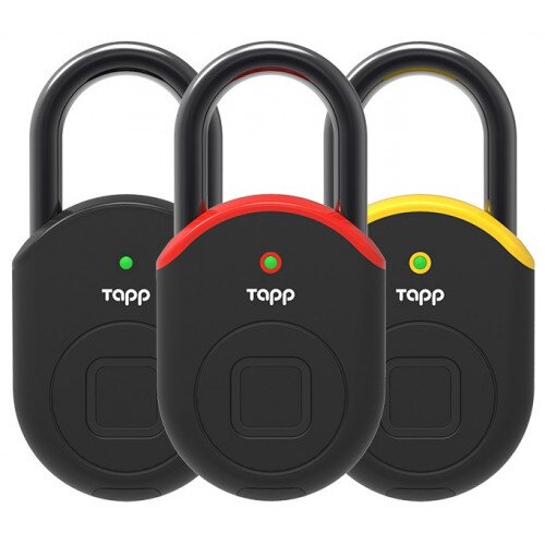 Tapplock lite Smart Lock - Ash Black + Flame Red + Electric Yellow - Multi-Packs