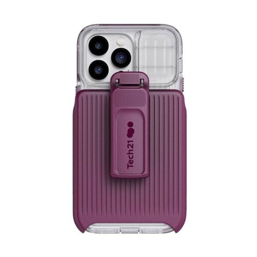 tech21 EvoMax for iPhone 14 Pro Max Case MagSafe Compatible - Frosted Purple