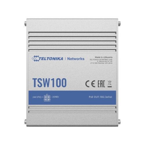 Teltonika TSW100 Industrial Unmanaged PoE+ Switch