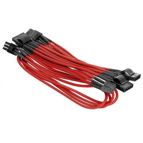 Thermaltake Individually Sleeved 4Pin Peripheral Cable - Red