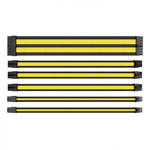 Thermaltake TtMod Sleeve Cable (Cable Extension) - Yellow/Black