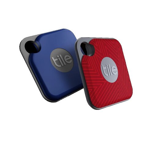 Tile Pro GPS Tracker (2020) - Azurite / Ruby Red - 2-Pack