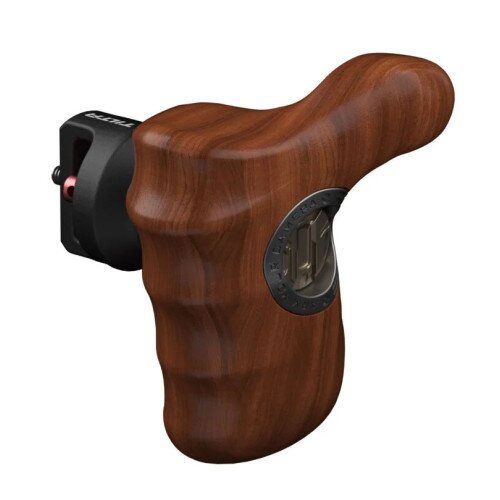 Tilta Advanced Side Wooden Handle - 1/4" Screw with Locating Pins - Left