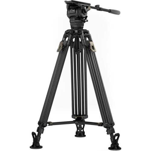 Tilta CT12 75mm Cine Fluid Head with 2-Stage One Touch Carbon Fiber Tripod Legs (12KG)