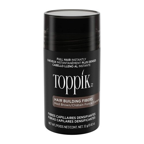 Toppik Hair Building Fibers Makes Fine Hair Look Completely Thick & Full - Regular - Medium Brown