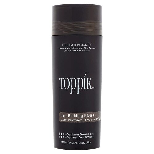 Toppik Hair Building Fibers Makes Fine Hair Look Completely Thick & Full - Economy - Dark Brown