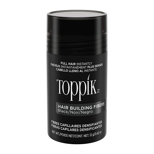 Toppik Hair Building Fibers Makes Fine Hair Look Completely Thick & Full - Regular - Black