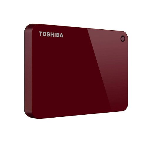 Toshiba Canvio Advance Portable External Hard Drive - 2TB - Red