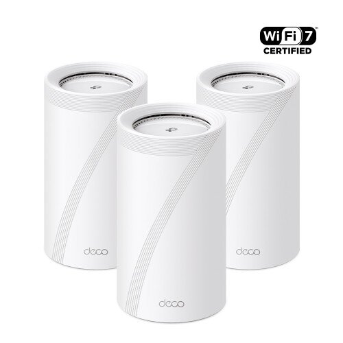 TP-Link Deco BE85 BE22000 Tri-Band Whole Home Mesh WiFi 7 System - 3-Pack