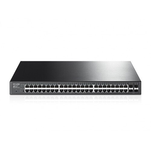 TP-Link JetStream 48-Port Gigabit Smart PoE+ Switch with 4 SFP Slots - T1600G-52PS (TL-SG2452P)