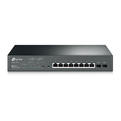 TP-Link JetStream 8-Port Gigabit Smart PoE+ Switch with 2 SFP Slots