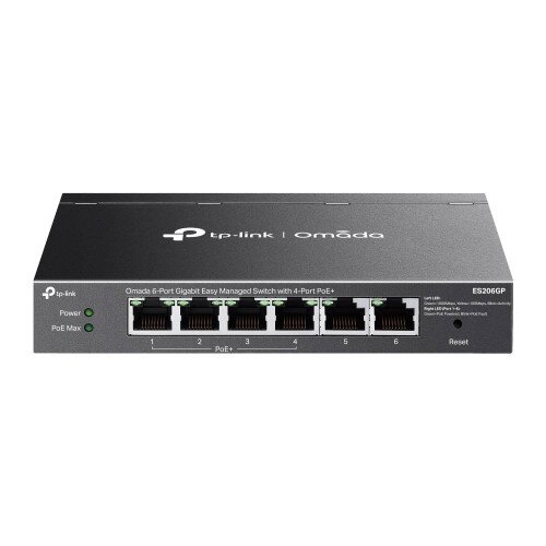 TP-Link Omada 6-Port Gigabit Easy Managed Switch with 4-Port PoE+ (ES206GP)