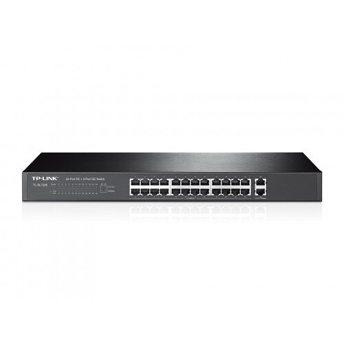 TP-Link 24-Port 10/100Mbps + 2-Port Gigabit Rackmount Switch