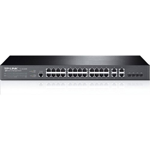 TP-Link JetStream 24-Port 10/100Mbps + 4-Port Gigabit L2 Managed Switch