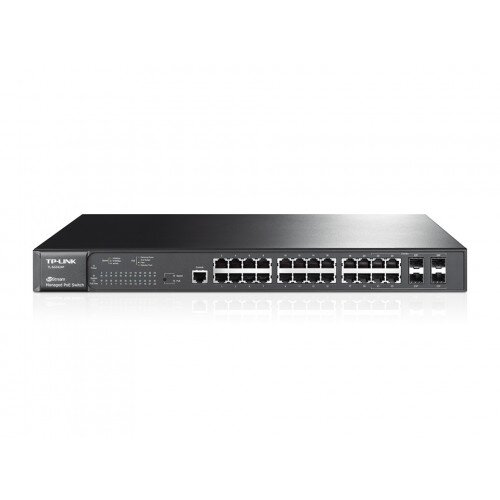 TP-Link JetStream 24-Port Gigabit L2 Managed PoE+ Switch with 4 Combo SFP Slots