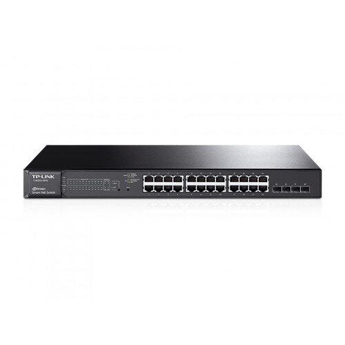 TP-Link JetStream 24-Port Gigabit Smart PoE+ Switch with 4 SFP Slots