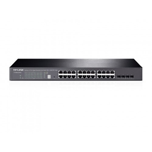 TP-Link JetStream 24-Port Gigabit Stackable Smart Switch with 4 10GE SFP+ Slots