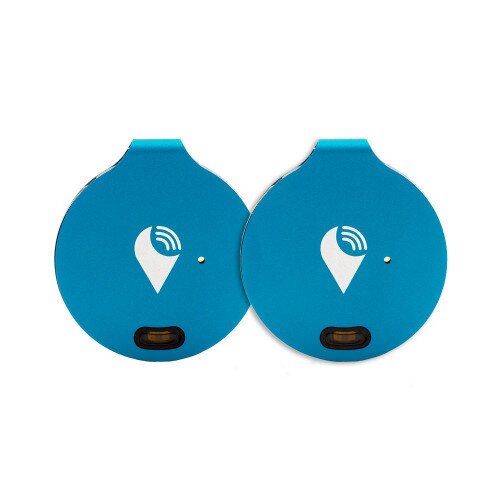 TrackR Bravo Generation 3 Bluetooth Tracking Device, Item Tracker, Phone Finder - 2 Device Pack - Blue