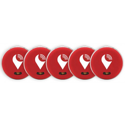 TrackR Pixel - Red - 5-Pack