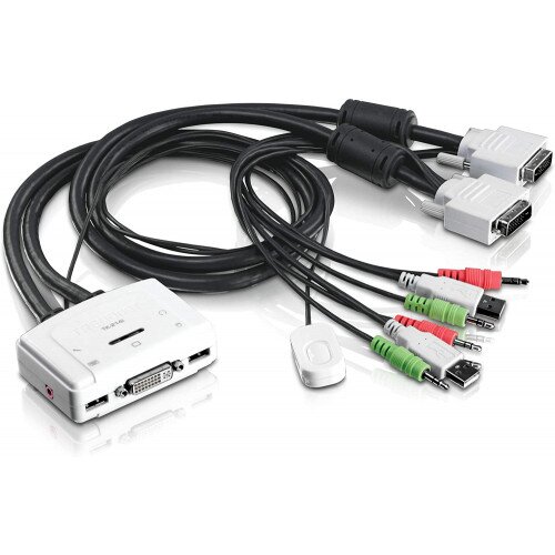 TRENDnet 2-Port DVI USB KVM Switch Kit with Audio