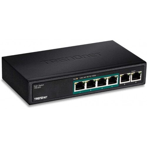 TRENDnet 6-Port Fast Ethernet PoE+ Switch