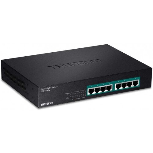 TRENDnet 8-Port Gigabit GREENnet PoE+ Switch