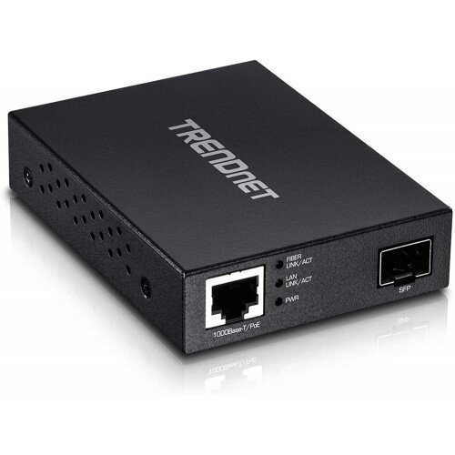 TRENDnet Gigabit PoE PD SFP Fiber Media Converter