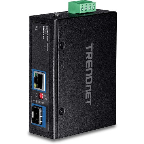 TRENDnet Hardened Industrial 100/1000Base-T to SFP Media Converter