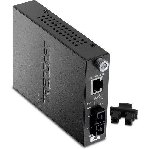 TRENDnet Intelligent 10/100Base-TX to 100Base-FX Single Mode SC Fiber Converter