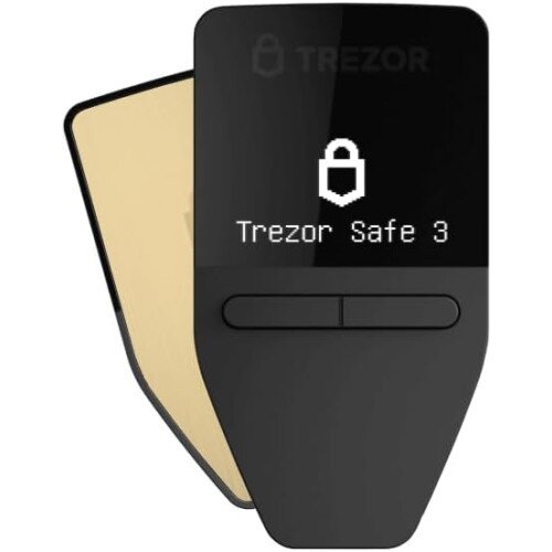 TREZOR Safe 3 The Next Generation of Hardware Wallet - Solar Gold
