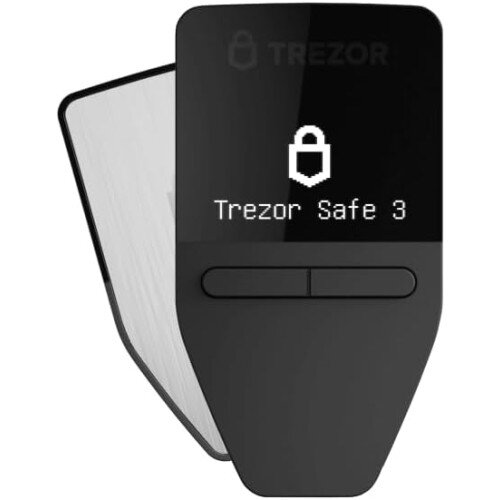 TREZOR Safe 3 The Next Generation of Hardware Wallet - Stellar Silver