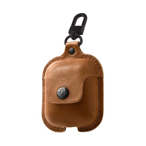 Twelve South AirSnap AirPods Leather Road Case - Cognac