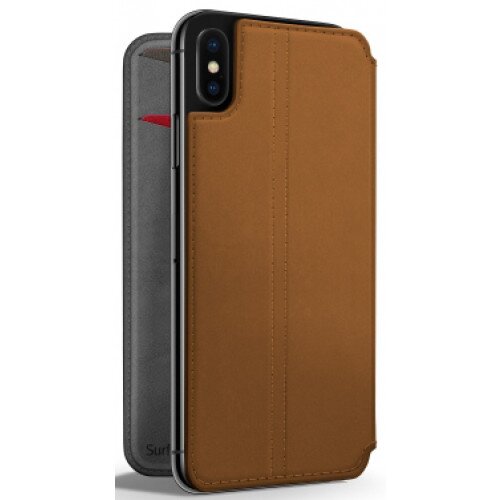Twelve South SurfacePad for iPhone XS Max Ultra-Slim Cover - Cognac