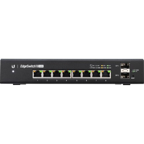 Ubiquiti EdgeSwitch Managed PoE+ Gigabit Switch with SFP - 8 Port 150W