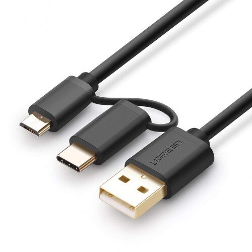 Ugreen 2 in 1 USB Type C + Micro USB to USB Charging & Sync Cable