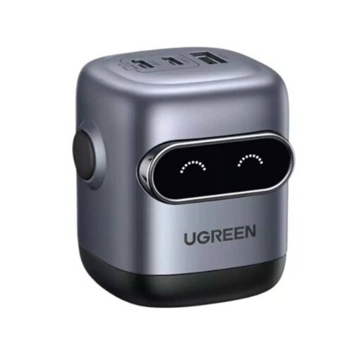 Ugreen UNO X662 QPai Robot 65W GaN Charger Smart LED Display