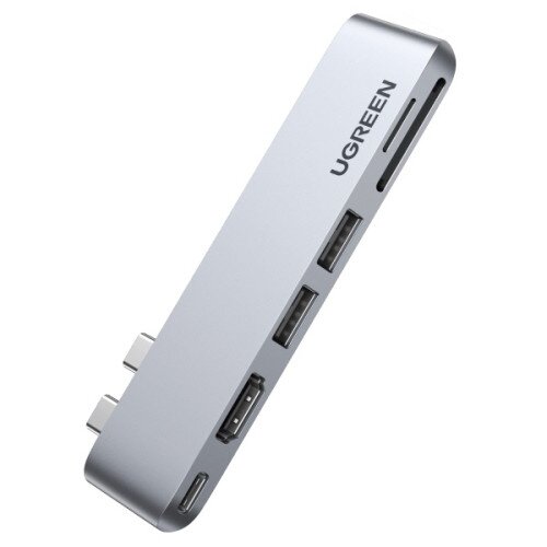 Ugreen 6-in-2 USB C Hub for MacBook Pro - Grey
