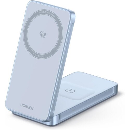 Ugreen MagFlow 2-in-1 Magnetic Wireless Charger 25W (MagSafe Compatible)