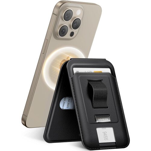 Ugreen Magnetic Phone Wallet for MagSafe Compatible iPhone with 3-Card Slot Adjustable Stand