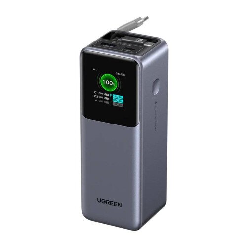 Ugreen Nexode Power Bank 20000mAh 165W with Retractable USB-C Cable