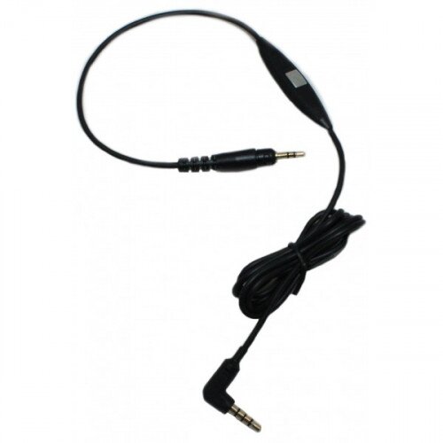 Ultrasone 1,2 m straight cable, black with microphone and remote