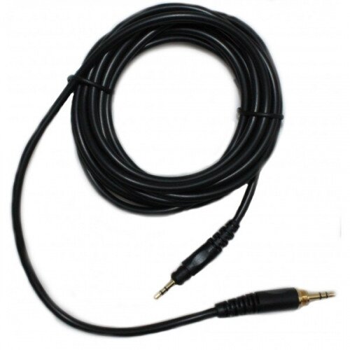 Ultrasone 3 m straight cable, black with Bayonet-Lock