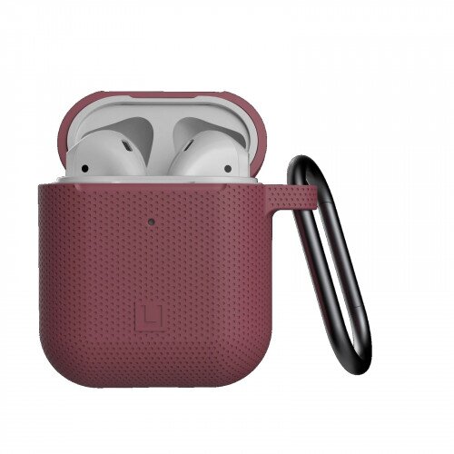 Urban Armor Gear DOT Silicone Case for Apple Airpods Gen 1 and 2 - Aubergine