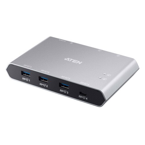ATEN 2-Port USB-C Gen 2 Sharing Switch with Power Pass-through