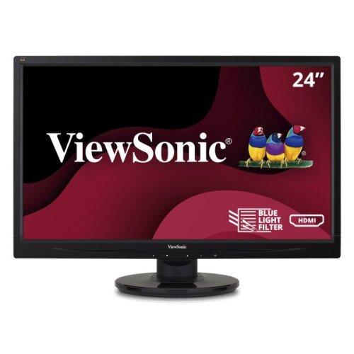 ViewSonic VA2446mh-LED - 24" 1080p LED Monitor with HDMI and VGA and Enhanced Viewing Comfort
