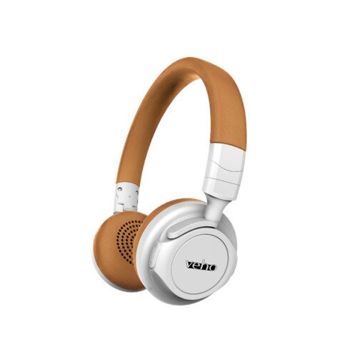 Veho Muvi ZB5 On-Ear Wireless Bluetooth Headphones - Brown/White