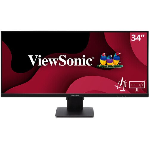 ViewSonic 34" 1440p Ultrawide 21:9 Ergonomic IPS Monitor